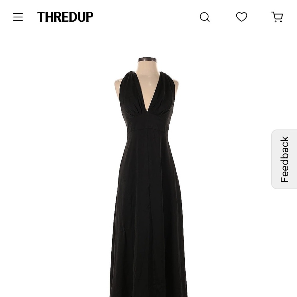 Banana Republic Black Backless Dress